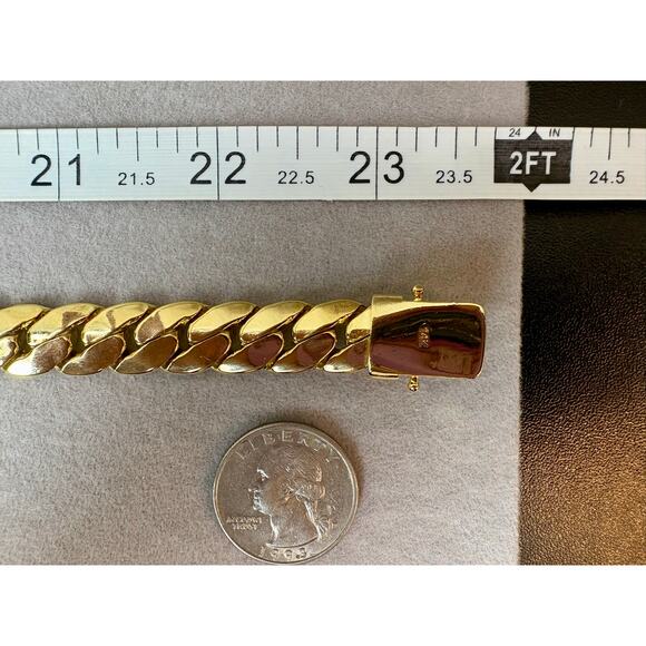 NEW 24” 14k Gold Filled, 11mm Thick Solid Chain - Picture 4 of 9